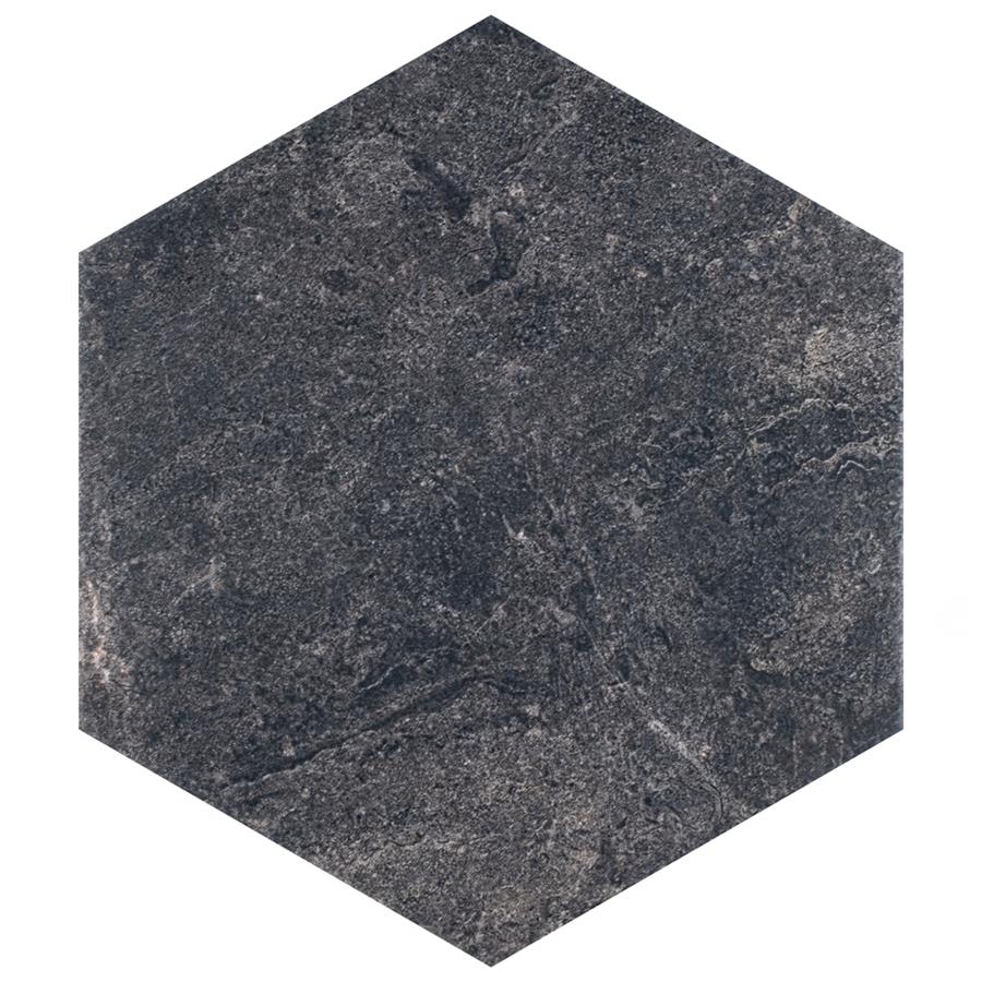 Mazzo Hex Black 8-1/2" x 9-3/4" Porcelain F/W Tile
