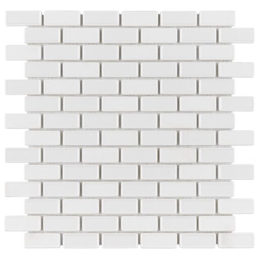 Expressions Recessed Subway White 11-3/4"x12" Glass Mos