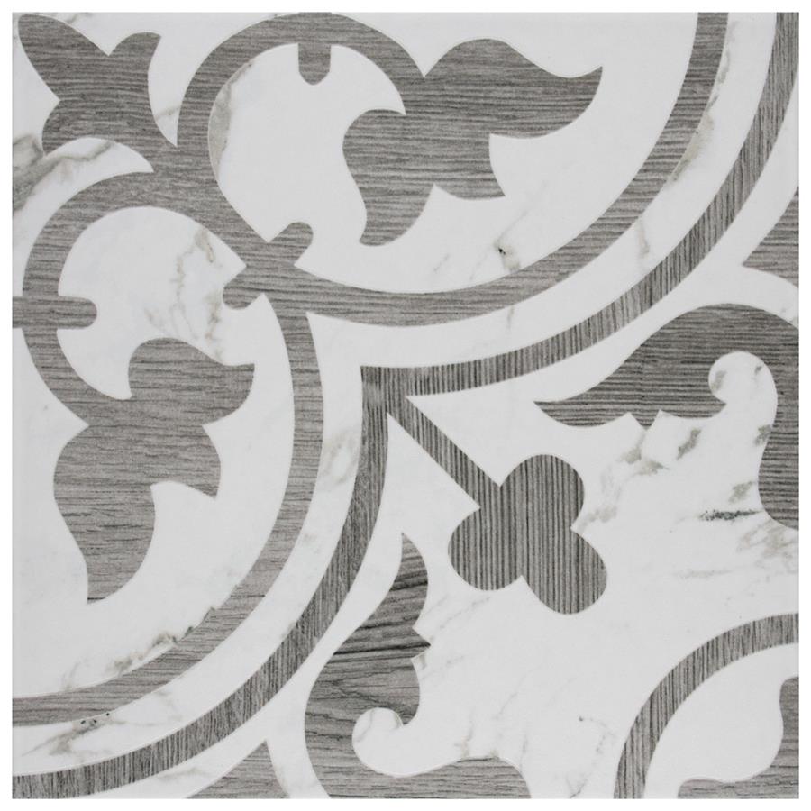 Amazon Arte Loire Silver Smoke 9-3/4"x9-3/4" Porc F/W Tile
