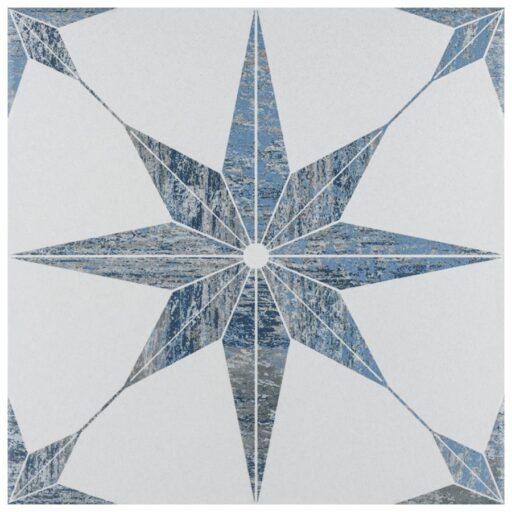 Cassis Stella Blue 9-3/4" x 9-3/4" Porcelain F/W Tile