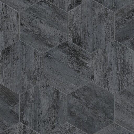 Cassis Hex Black 8-5/8"x9-7/8" Porcelain F/W Tile