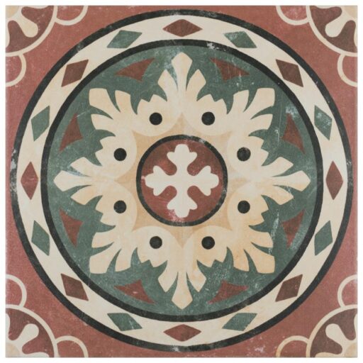 Habana Rosso 9-3/4"x9-3/4" Porcelain F/W Tile