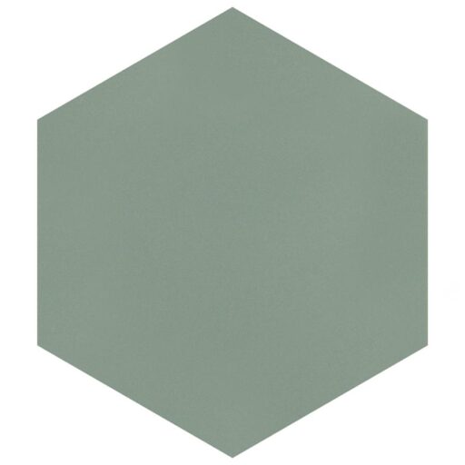Textile Basic Hex Kale 8-5/8"x9-7/8" Porcelain F/W Tile