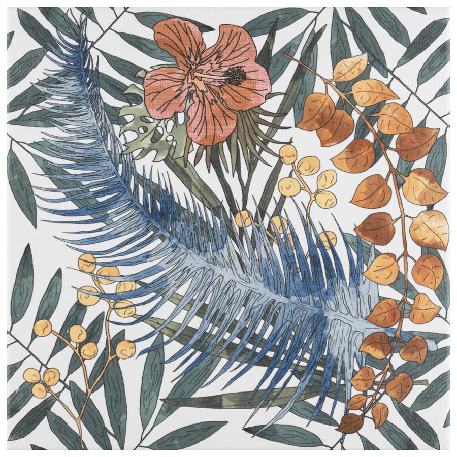 Tahiri Garden 9-3/4"x9-3/4" Porcelain F/W Tile