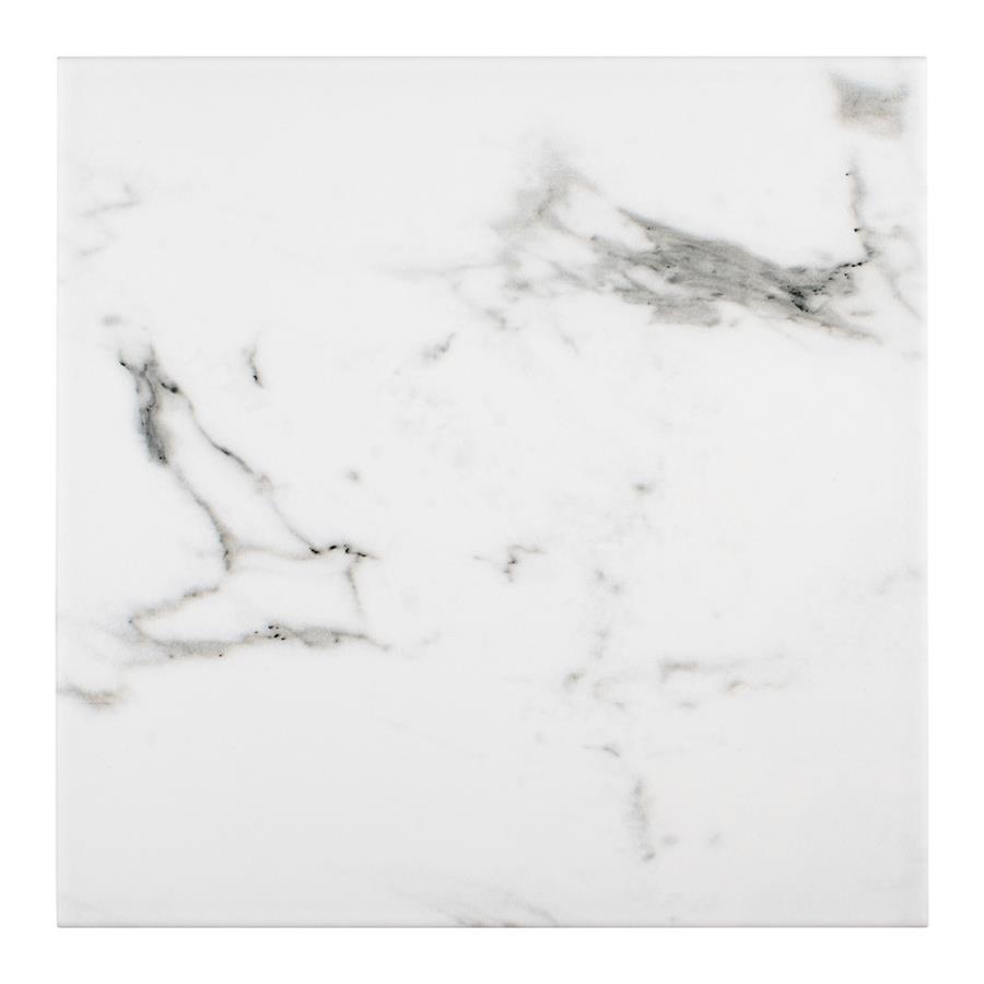 Timeless Calacatta Square 9-3/4" x 9-3/4" Porcelain F/W Tile