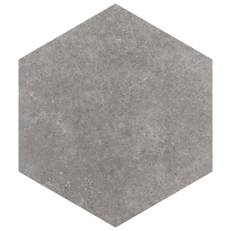 Traffic Hex Grey 8-5/8"x9-7/8" Porcelain F/W Tile
