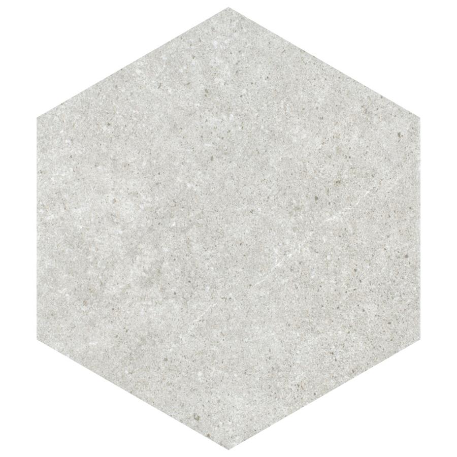 Traffic Hex Silver 8-5/8"x9-7/8" Porcelain F/W Tile