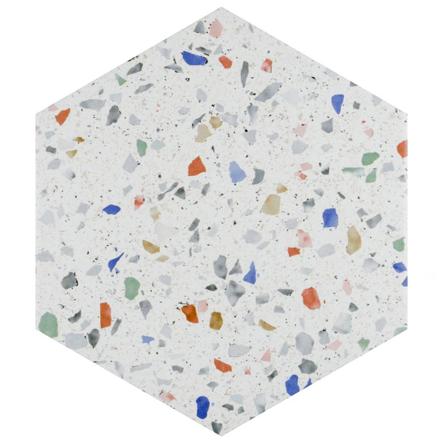 Venice Hex Colors Light 8-5/8"x9-7/8" Porcelain F/W Tile