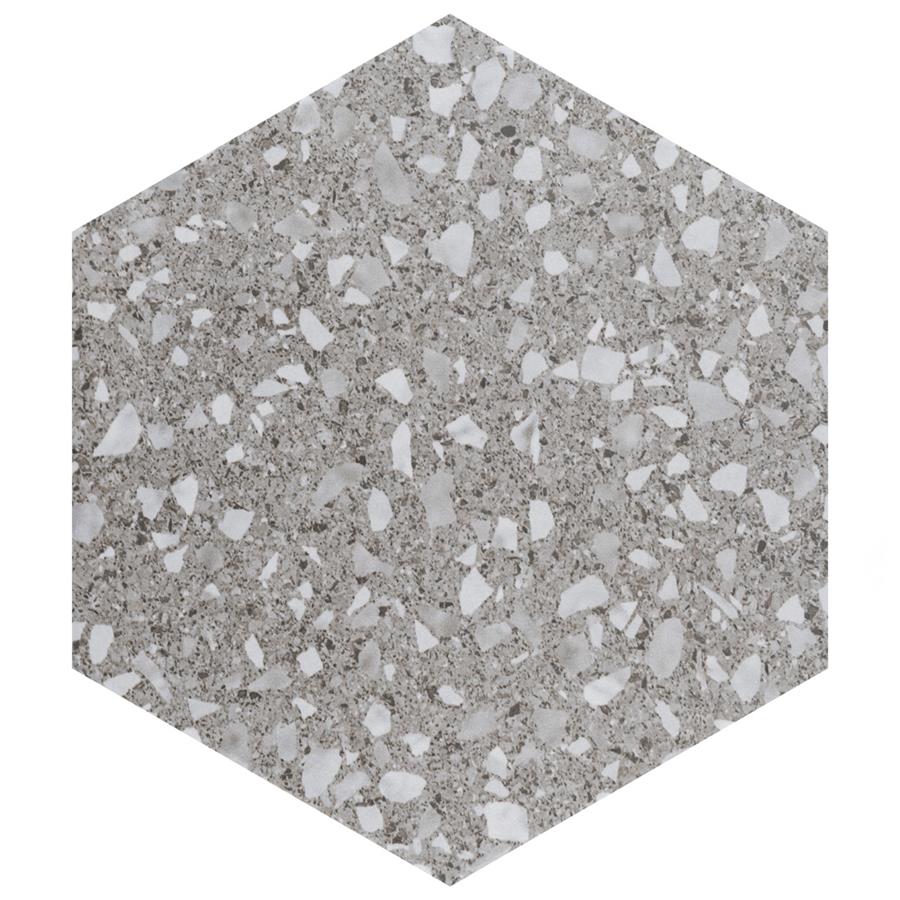 Venice Hex XT Silver 8-5/8"x9-7/8" Porcelain F/W Tile