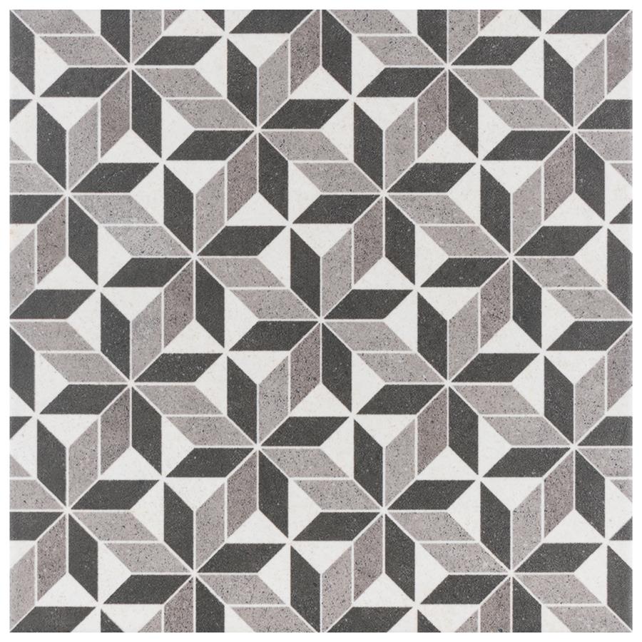 Vintage Kubic 9-3/4"x9-3/4" Porcelain F/W Tile