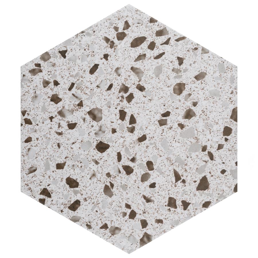Venice Hex XT White 8-5/8"x9-7/8" Porcelain F/W Tile