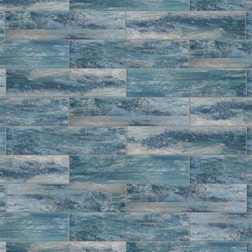 Cassis Blue 8-1/2" x 35-1/2" Porcelain F/W Tile