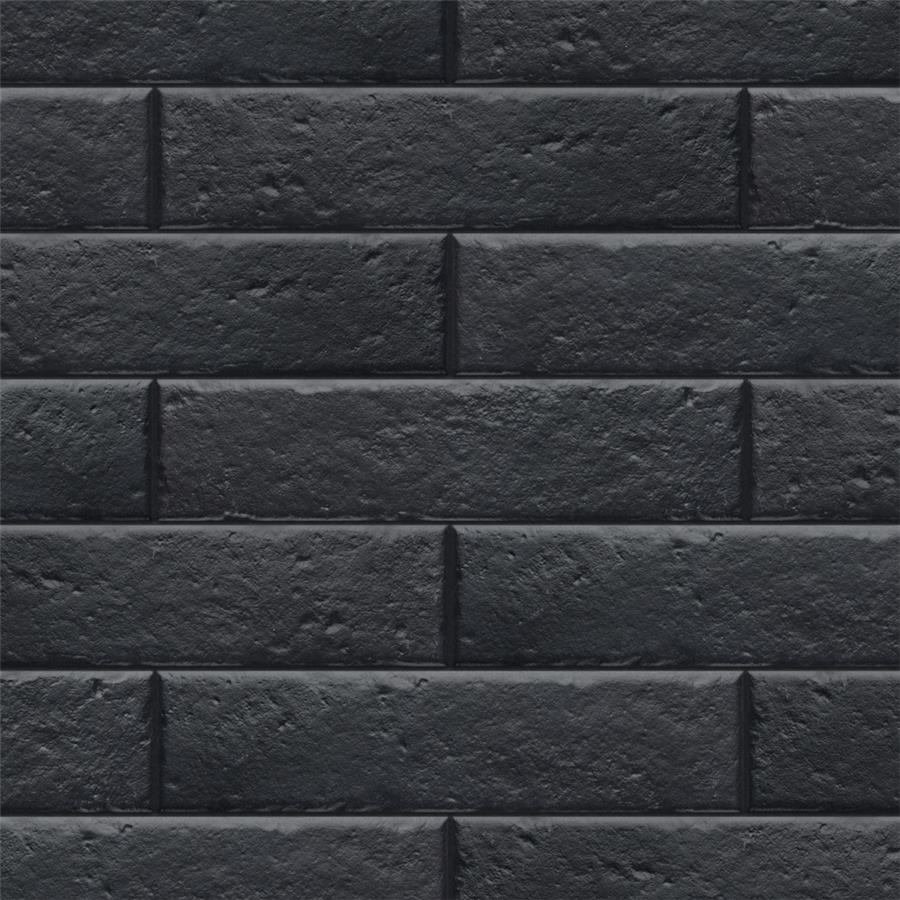 Brooklin Brick Black 2-3/8" x 9-1/2" Porcelain FW Tile