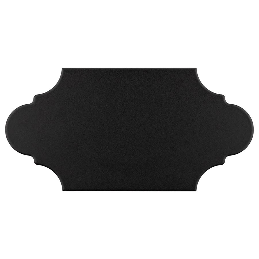 Textile Basic Provenzal Black 6-1/4" x 12-3/4" Porc F/W Tile