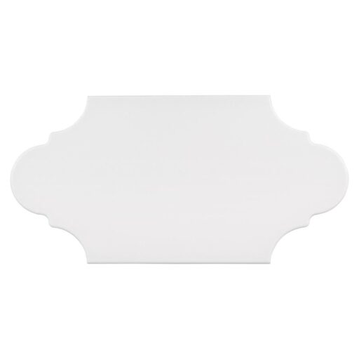 Textile Basic Provenzal White 6-1/4" x 12-3/4" Porc F/W Tile