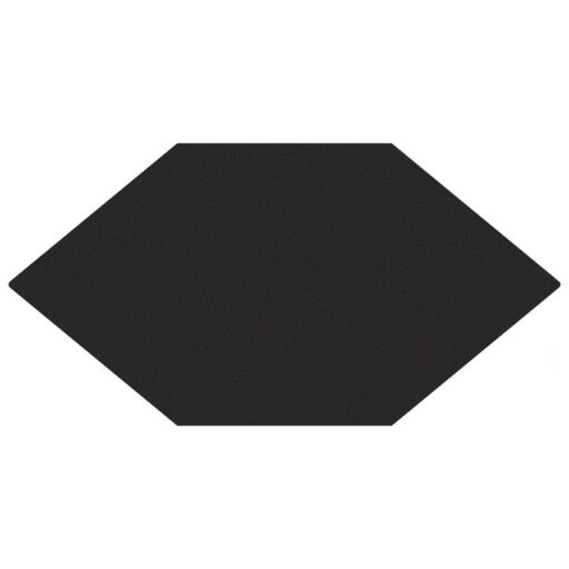 Textile Basic Kayak Black 6-1/2"x12-1/2" Porcelain F/W Tile