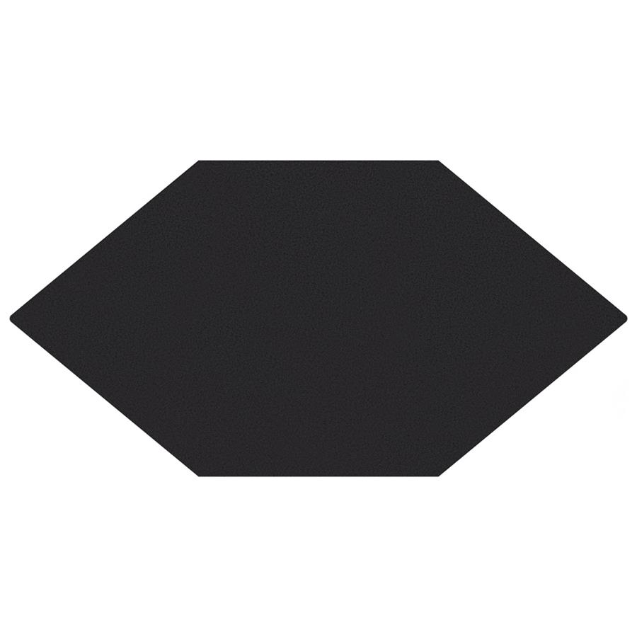 Textile Basic Kayak Black 6-1/2"x12-1/2" Porcelain F/W Tile