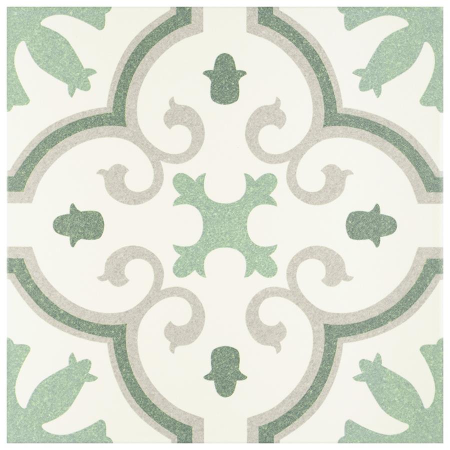 Monteca Green 9-3/4"x9-3/4" Porcelain F/W Tile