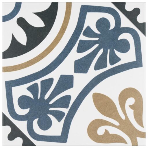 Majestic Tiena Blue 9-3/4"x9-3/4" Porcelain F/W Tile