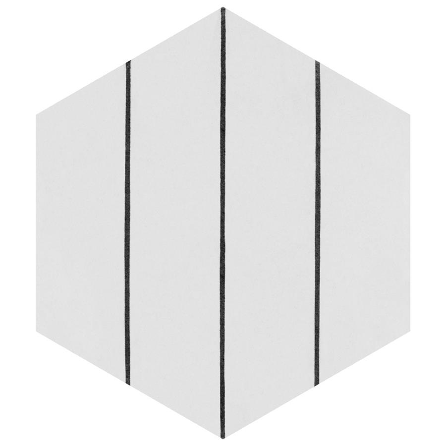 Porto Savona Hex Black 8-5/8"x9-7/8" Porcelain F/W Tile