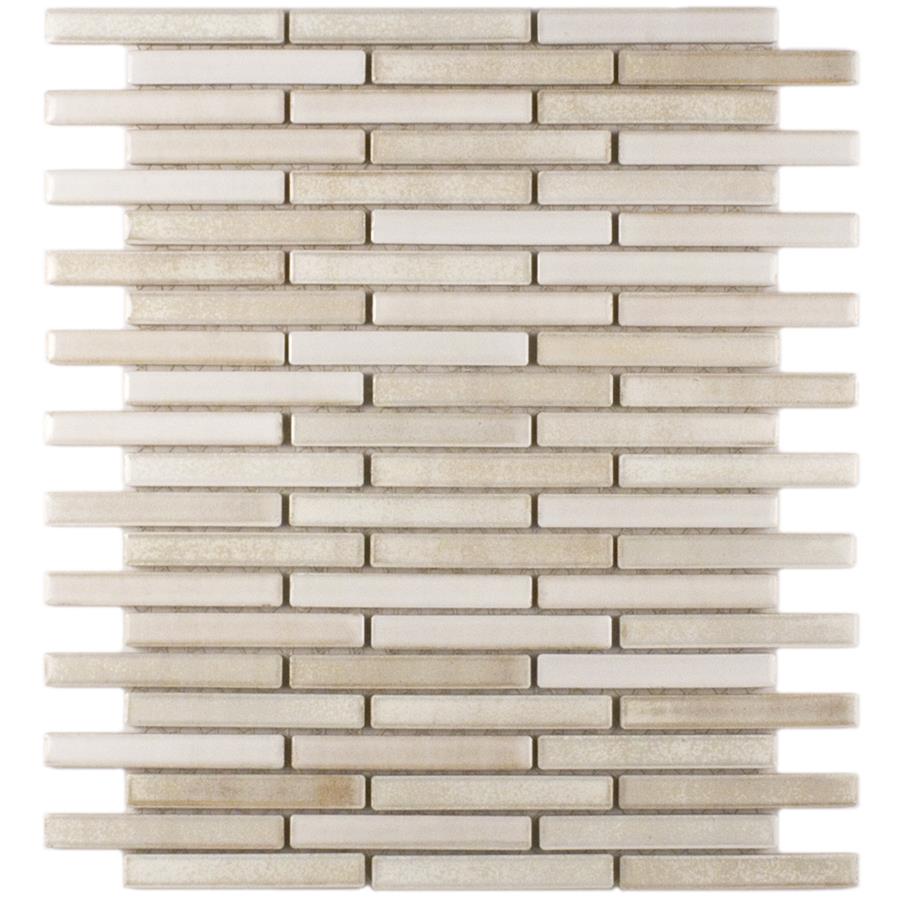 Rustica Brick Glacier 10-3/4"x12-3/4" Porcelain Mos