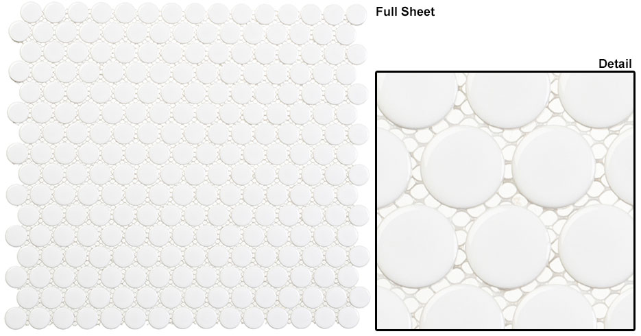 United Dove (3/4" Penny Round Glossy) Freedom Avenue Collection 3/4" Penny Round