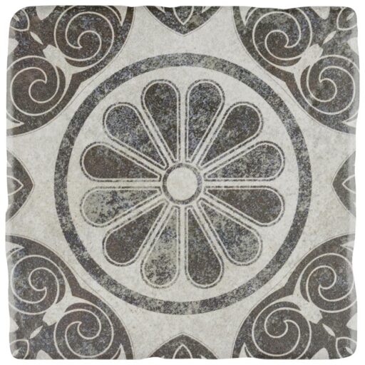 Costa Cendra 5 Decor Daisy 7-3/4"x7-3/4" Ceramic F/W Tile