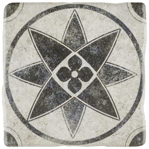 Costa Cendra 3 Decor Starflower 7-3/4"x7-3/4" Ceramic F/W Ti