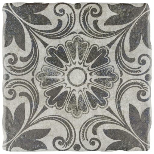 Costa Cendra 1 Decor Dahlia 7-3/4"x7-3/4" Ceramic F/W Tile