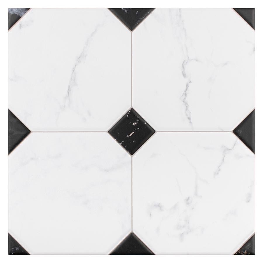 Betera Jet Blanco 13-1/8"x13-1/8" Ceramic F/W Tile