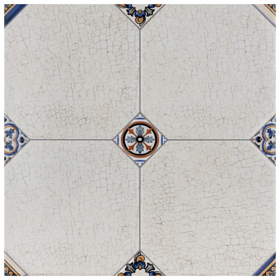 Manises Jet Blanco 13-1/8"x13-1/8" Ceramic F/W Tile