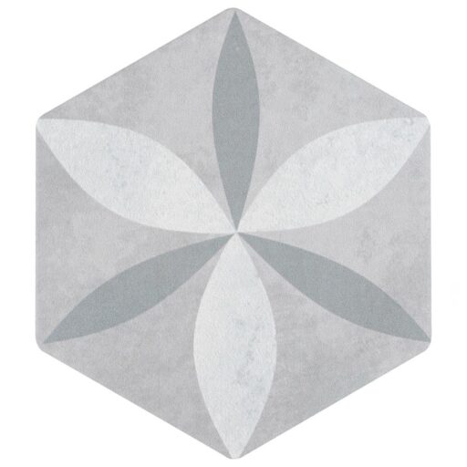 Odda Hex Decor Stella 5-7/8"x6-3/4" Porcelain F/W Tile