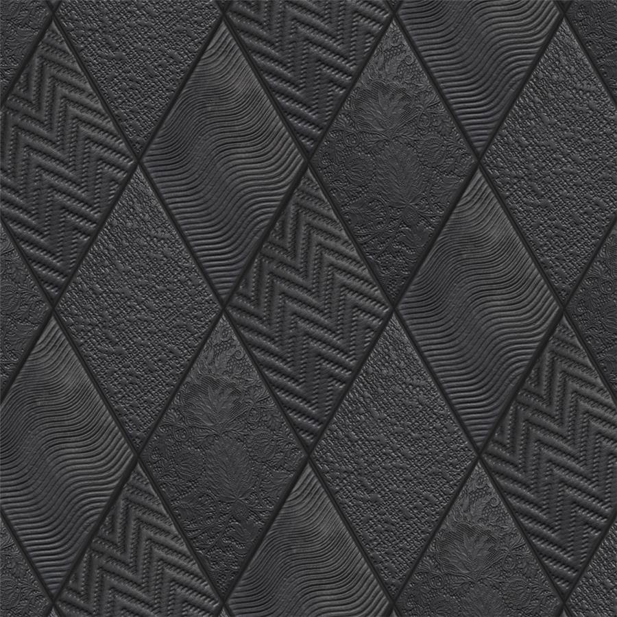 Rhombus Black 5-1/2"x9-1/2" Porcelain F/W Tile