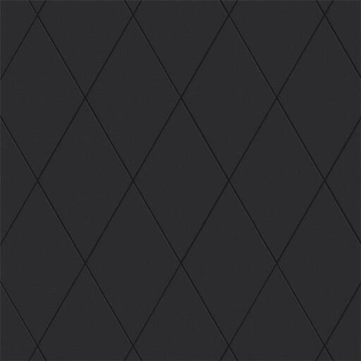 Rhombus Smooth Black 5-1/2"x9-1/2" Porcelain F/W Tile