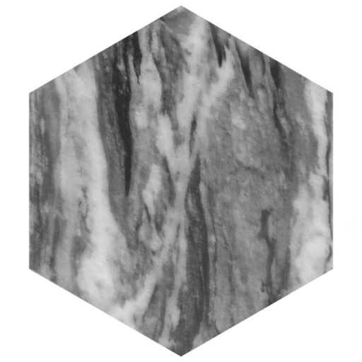 Classico Bardiglio Hex Dark 7"x8" Porcelain F/W Tile