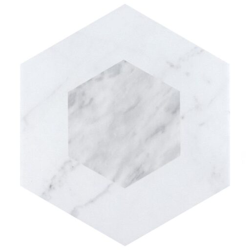 Classico Bardiglio Hex Geo 7"x8" Porcelain F/W Tile