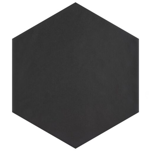 Hexatile Matte Nero 7"x8" Porcelain F/W Tile