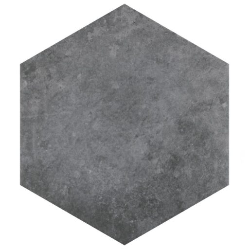 Heritage Hex Carbon 7"x8" Porcelain Floor/Wall Tile