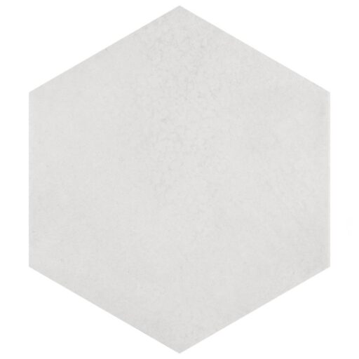 Heritage Hex Snow 7"x8" Porcelain Floor/Wall Tile