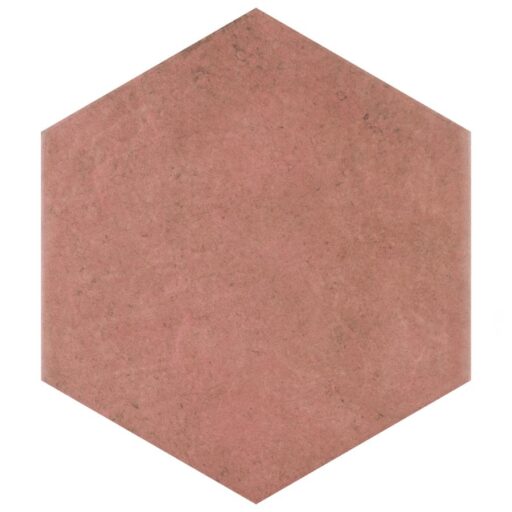 Heritage Hex Wine 7"x8" Porcelain Floor/Wall Tile