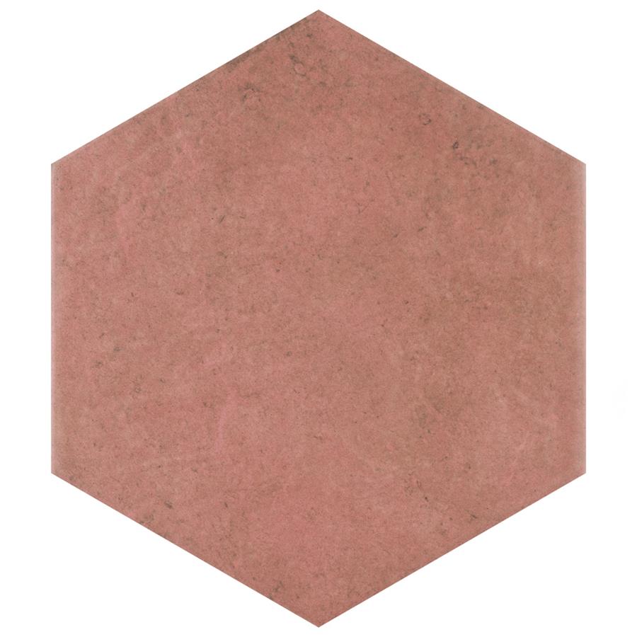 Heritage Hex Wine 7"x8" Porcelain Floor/Wall Tile