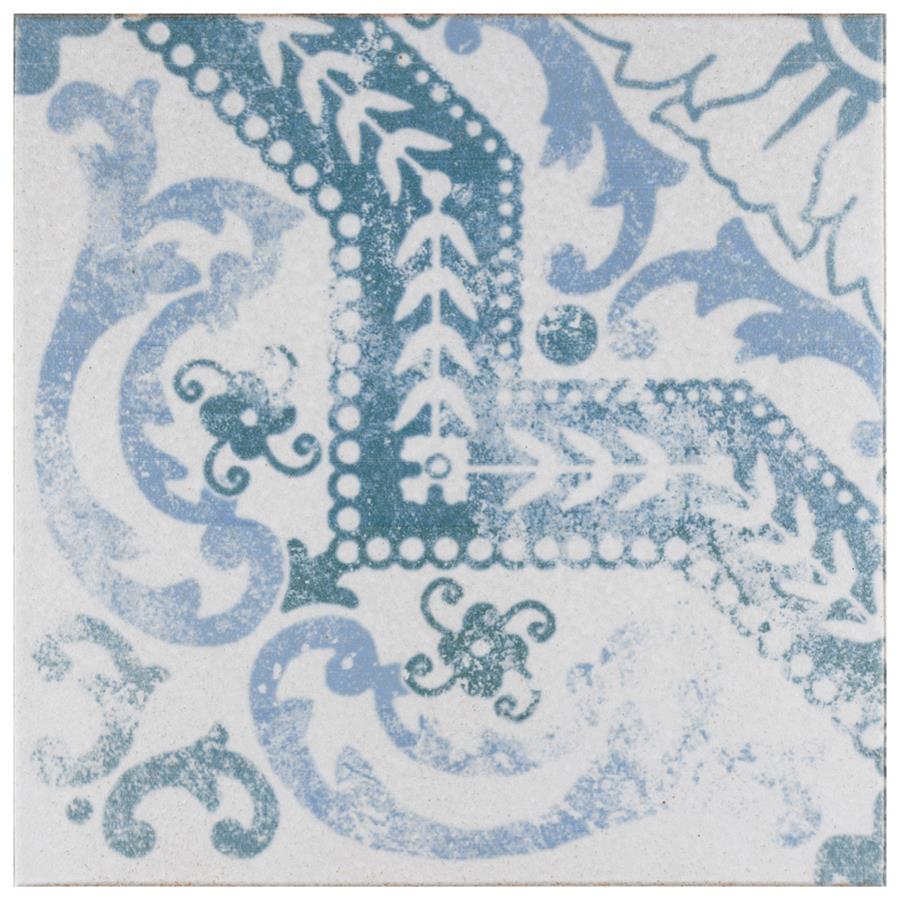Klinker Alcázar Rosetón 12-3/4"x12-3/4" Ceramic F/W Quarry