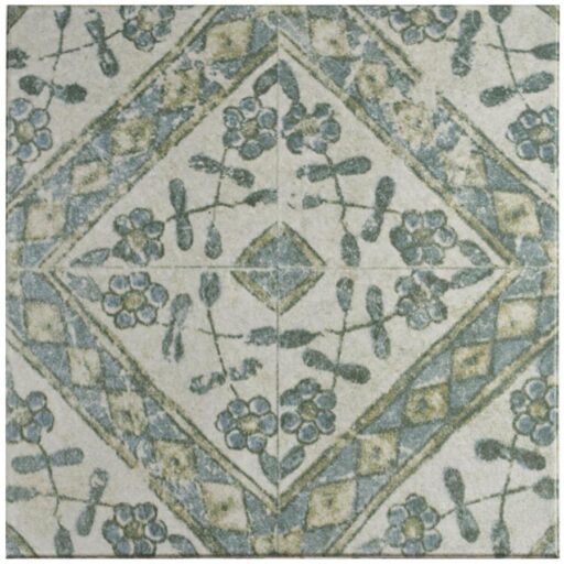 Klinker Retro Blanco 9 Bergenia 12-3/4"x12-3/4" Cer F/W Quar