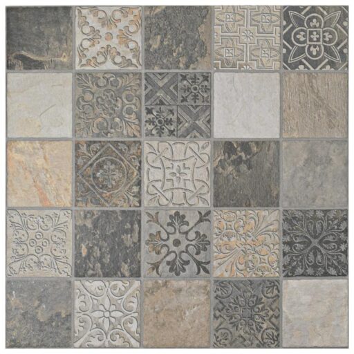 Deco Calzada Ardesia 17-1/2"x17-1/2" Porcelain F/W Tile