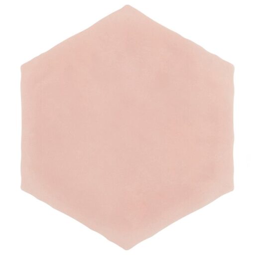 Palm Hex Pink 5-7/8" x 6-7/8" Porcelain F/W Tile