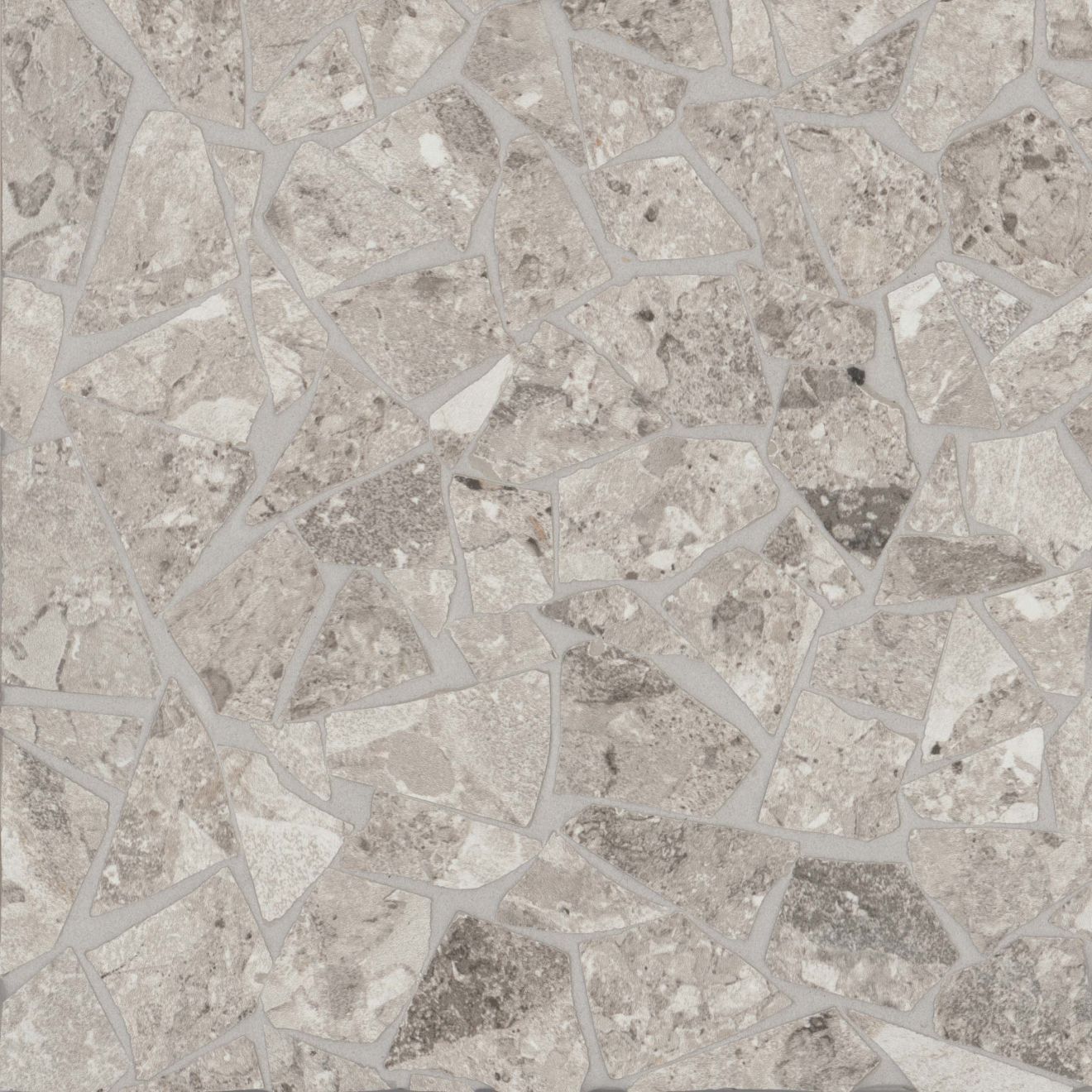 Frammenta Floor & Wall Mosaic in Light Grey