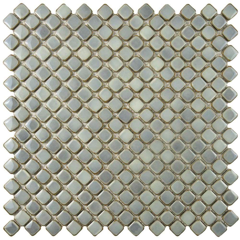 Hudson Diamond Grey Eye 12-3/8"x12-3/8" Porcelain Mos