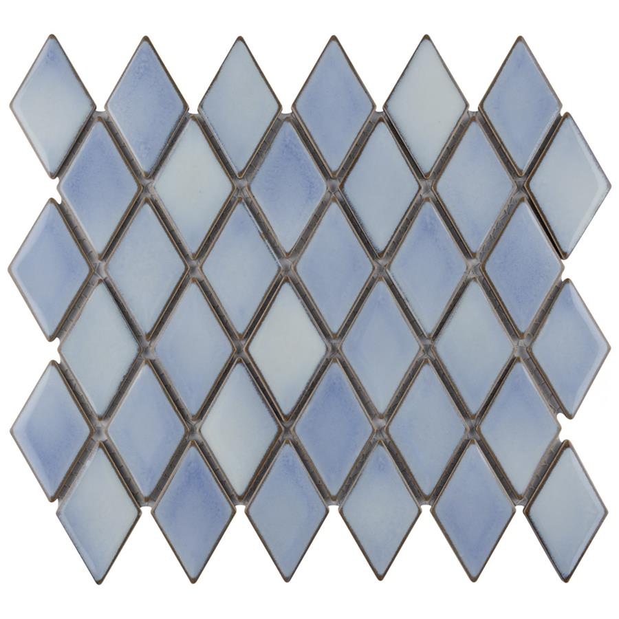Hudson Kite Frost Blue 10-1/4"x11-3/4" Porcelain Mos