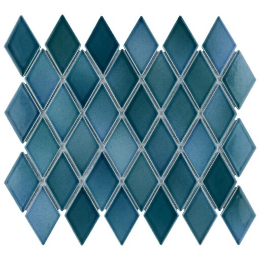 Hudson Kite Aquamarine 10-1/4" x 11-3/4" Porcelain Mos