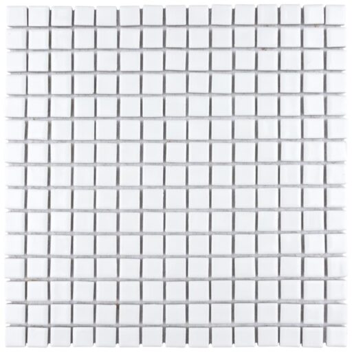 Hudson Edge White 12-3/8"x12-3/8" Porcelain Mos